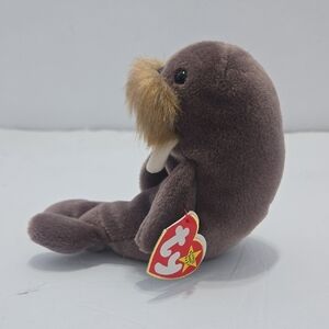 Ty Brown Plush Walrus Toy